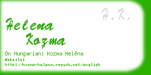 helena kozma business card